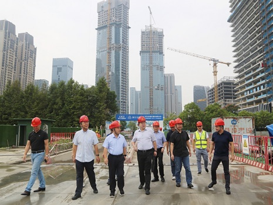 省自然资源厅党组成员、副厅长陈远景一行赴公司在建项目开展节前安全检查