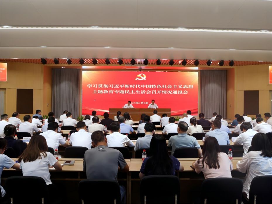 公司召开学习贯彻习近平新时代中国特色社会主义思想主题教育专题民主生活会召开情况通报会暨廉政党课
